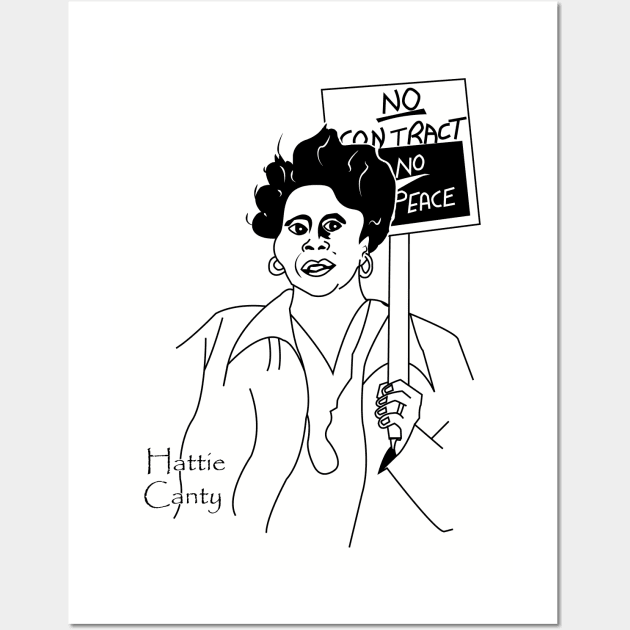 Union and Strike Leader Hattie Canty Wall Art by Voices of Labor